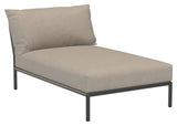 LEVEL 2 Chaise longue, Ash Sunbrella