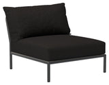 LEVEL 2 Lounge Chair, Charcoal Sunbrella