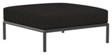 LEVEL 2 Ottoman, Charcoal Sunbrella