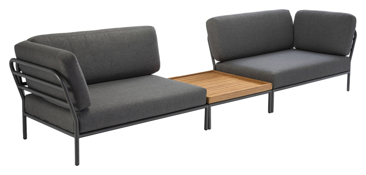 HOUE, LEVEL Lounge bed, left, Dark gray