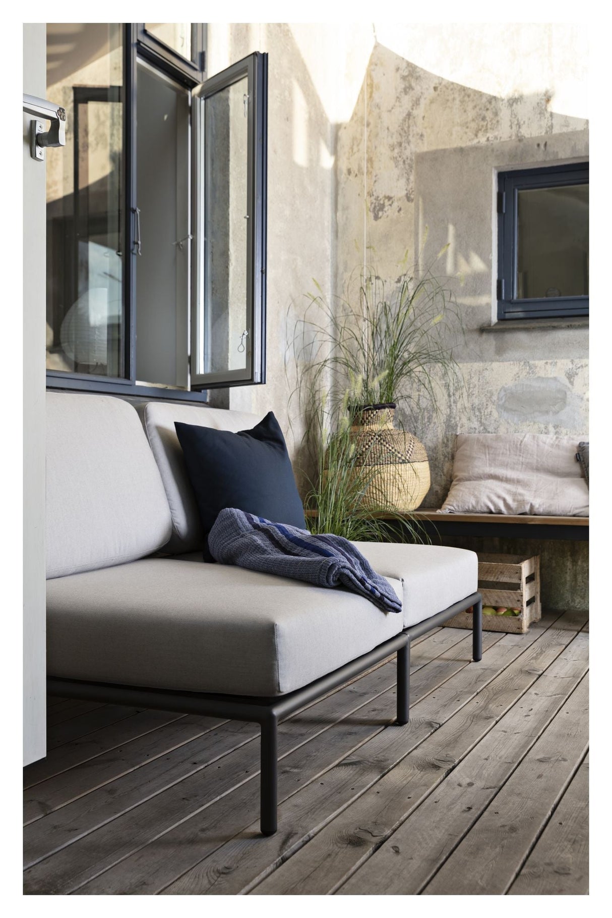 HOUE, LEVEL Lounge Chair, Gray Sunbrella