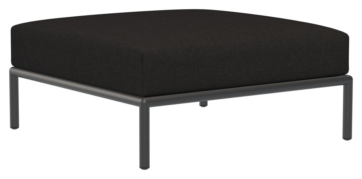 LEVEL Ottoman, Charcoal Sunbrella