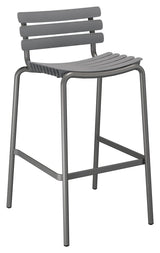 ReCLIPS Bar stool, Dark gray recycled plastic