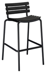 ReCLIPS Bar stool, Black recycled plastic