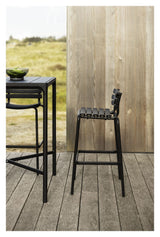 ReCLIPS Bar stool, Black recycled plastic