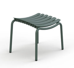 ReCLIPS Footstool with alu lamellas, Green