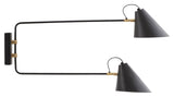 Club Double Wall Lamp Brass