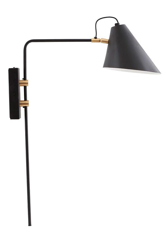 Club Wall Lamp, Brass