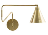 House Doctor Game Wall Lamp w. turn, Brass