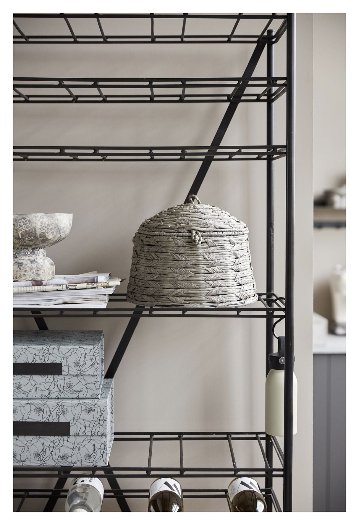 House Doctor Gany Wine Rack - Black