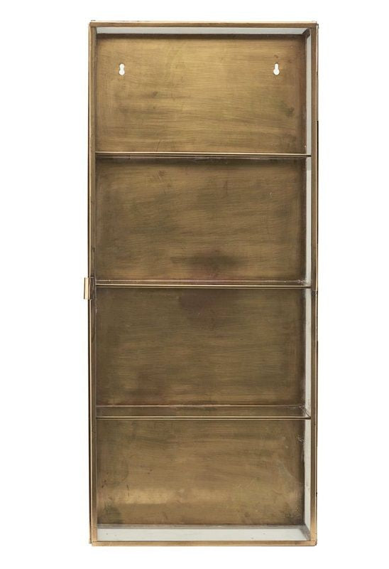 House Doctor Glass cabinet w/brass H80