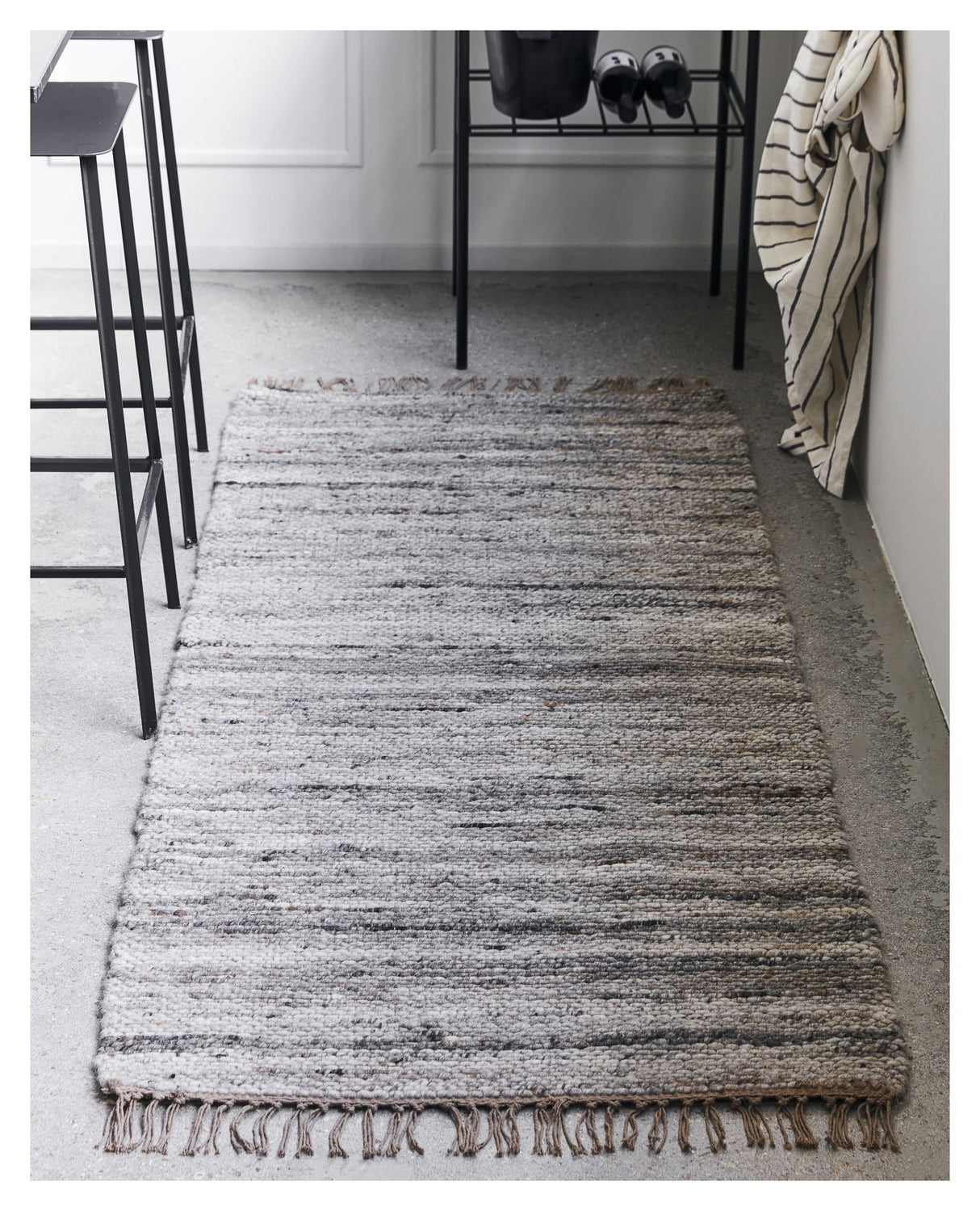 Hafi Rug 200x80 - Gray/Brown