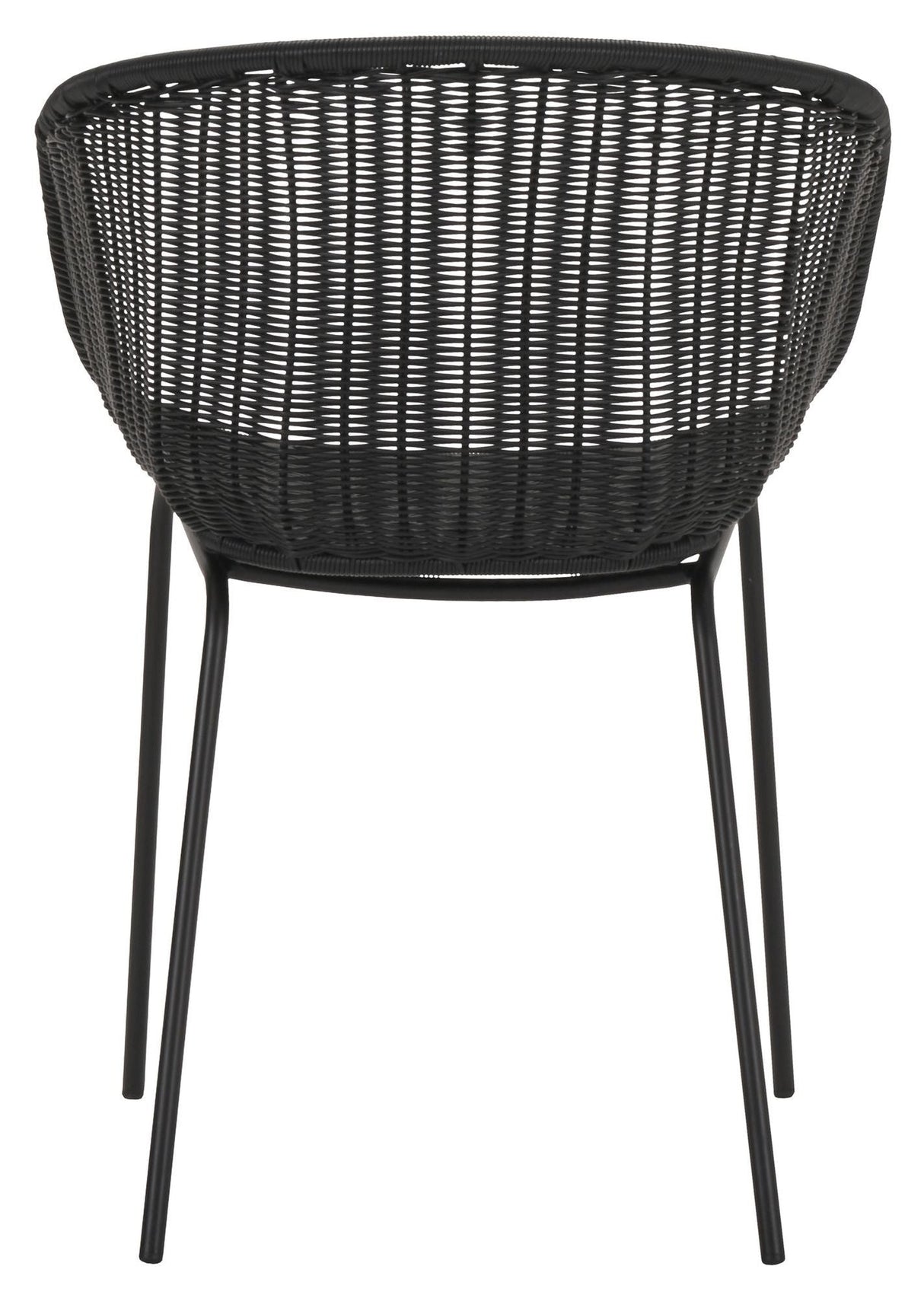 Hapur Garden Chair with armrests, Black