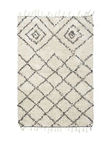 House Doctor Kuba Rug 200x140 White/Black