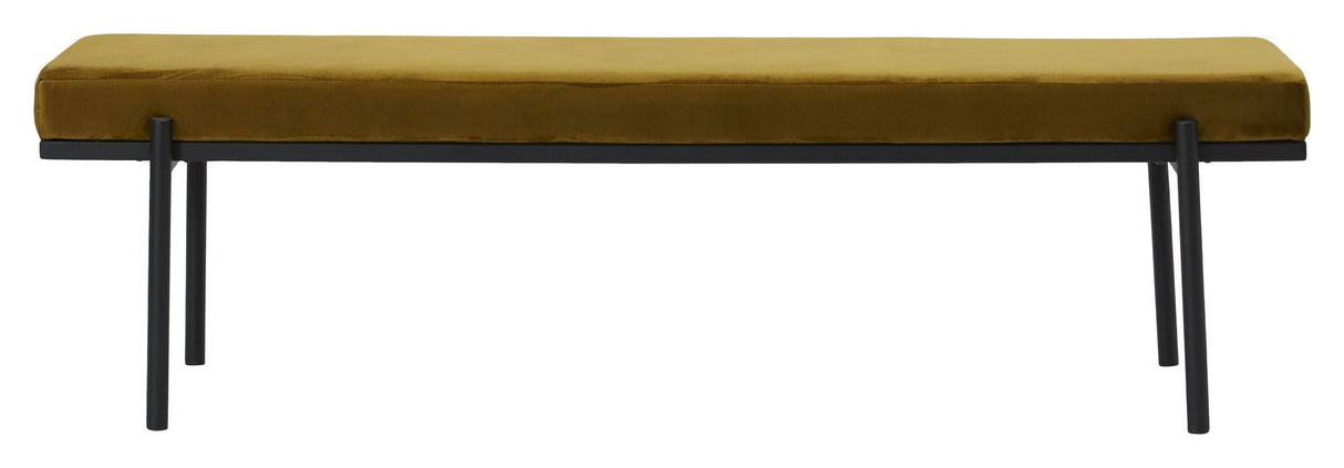 House Doctor Lao Bench, Olive velour