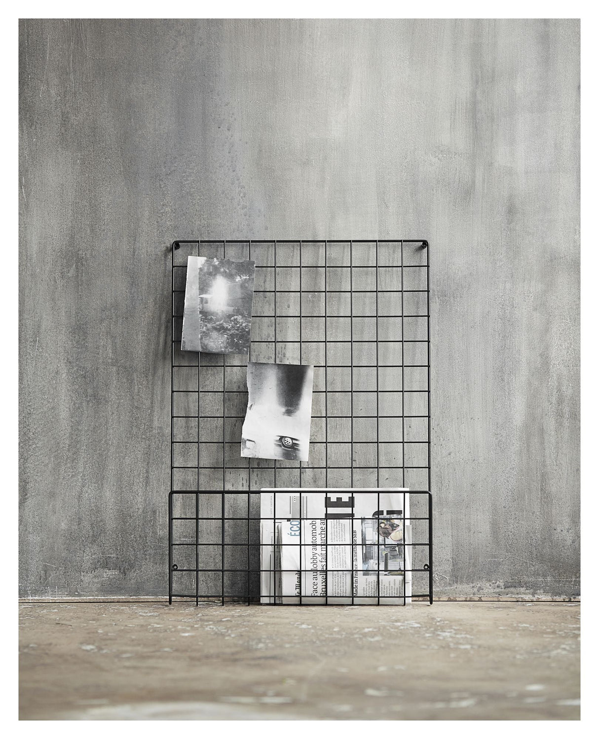 Mesh Notice Board - Black