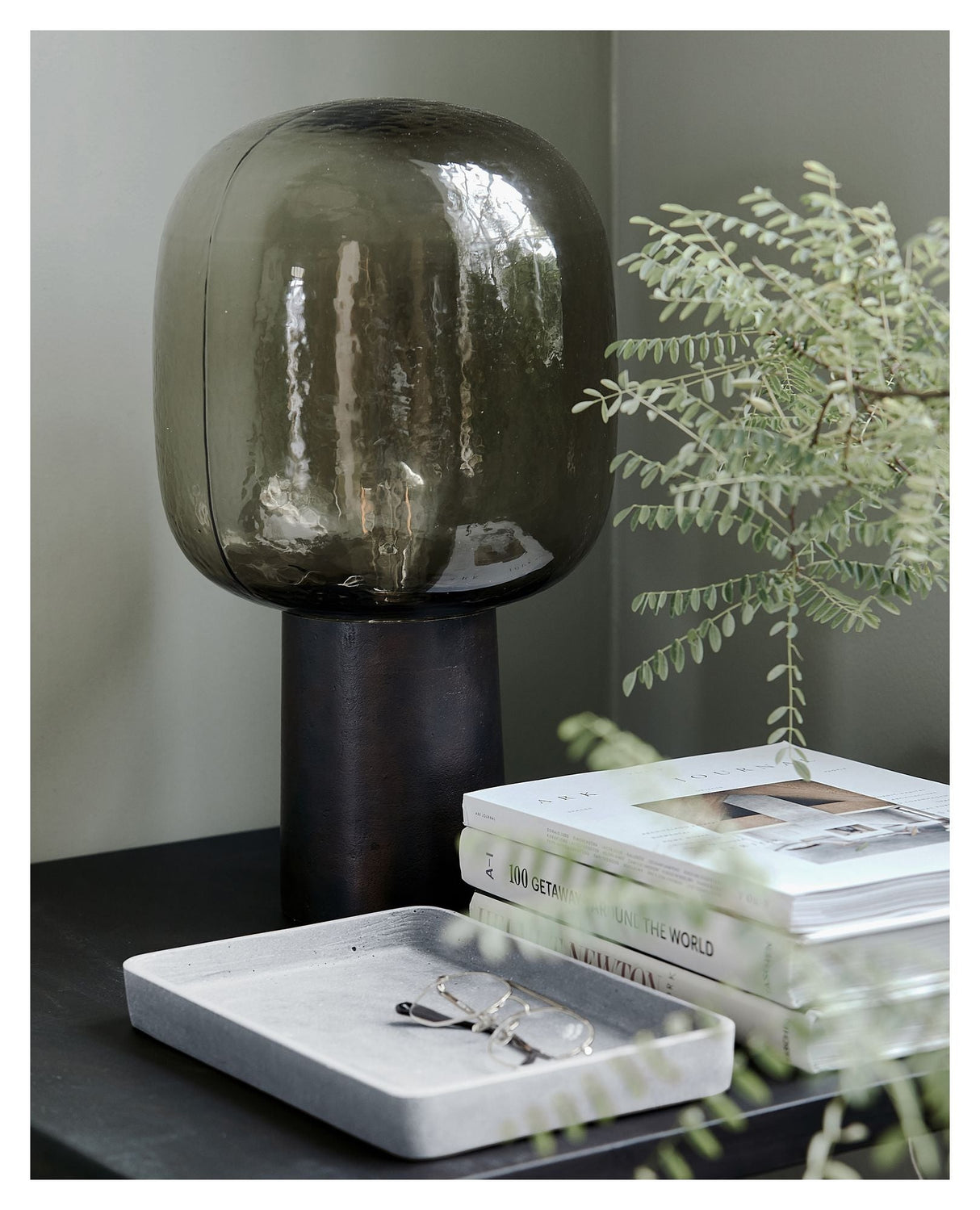 Note Table lamp - Brown-plated brass