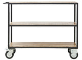 House Doctor Shelf w. 4 Wheels Nature/Black