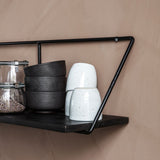 House Doctor Wired Shelf, Black stain, L130cm