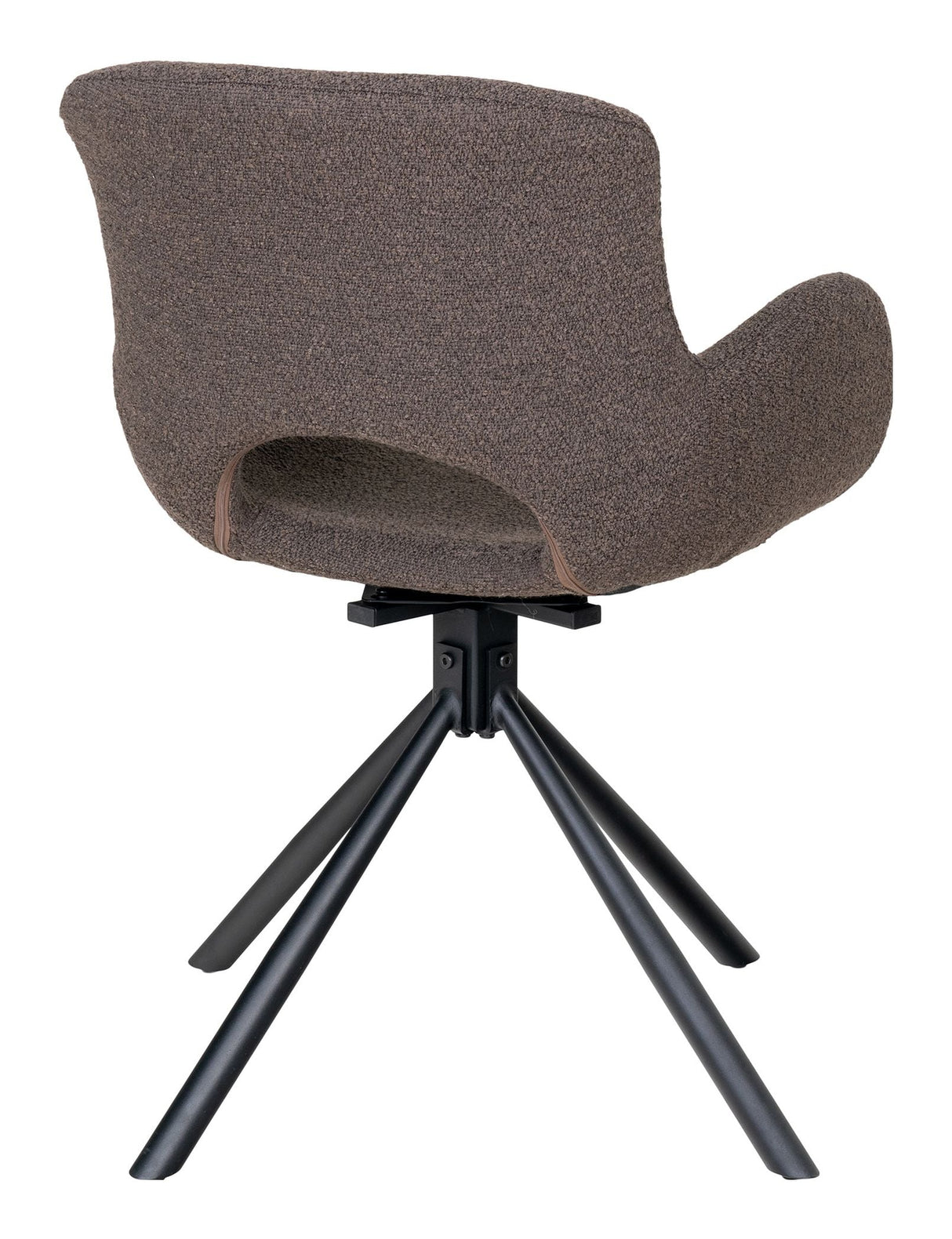 Amorim Dining chair with turntable, Bouclé Mushroom