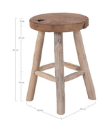 Badia Stool, Teak