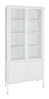 Brisbane Wine cabinet with 4 doors, White