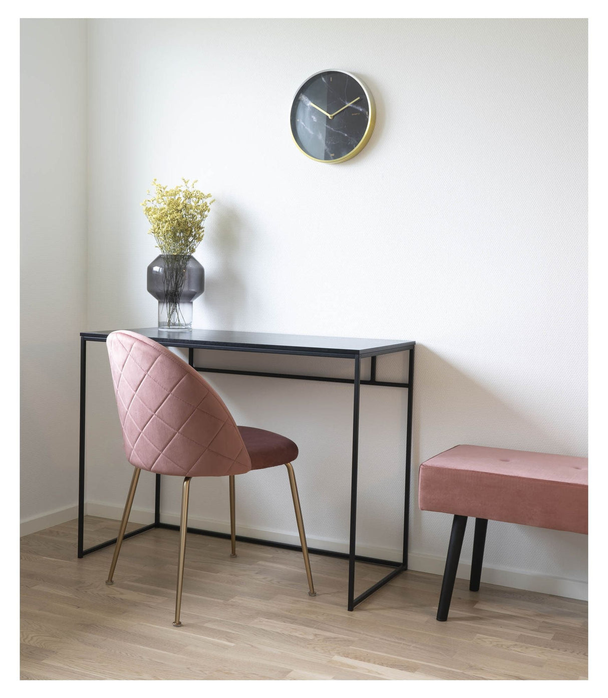 Geneva Dining chair, Rosa velour