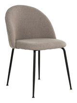 Geneva Dining chair, Stone with black legs