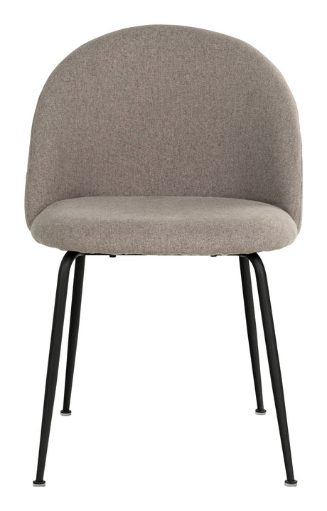 Geneva Dining chair, Stone with black legs