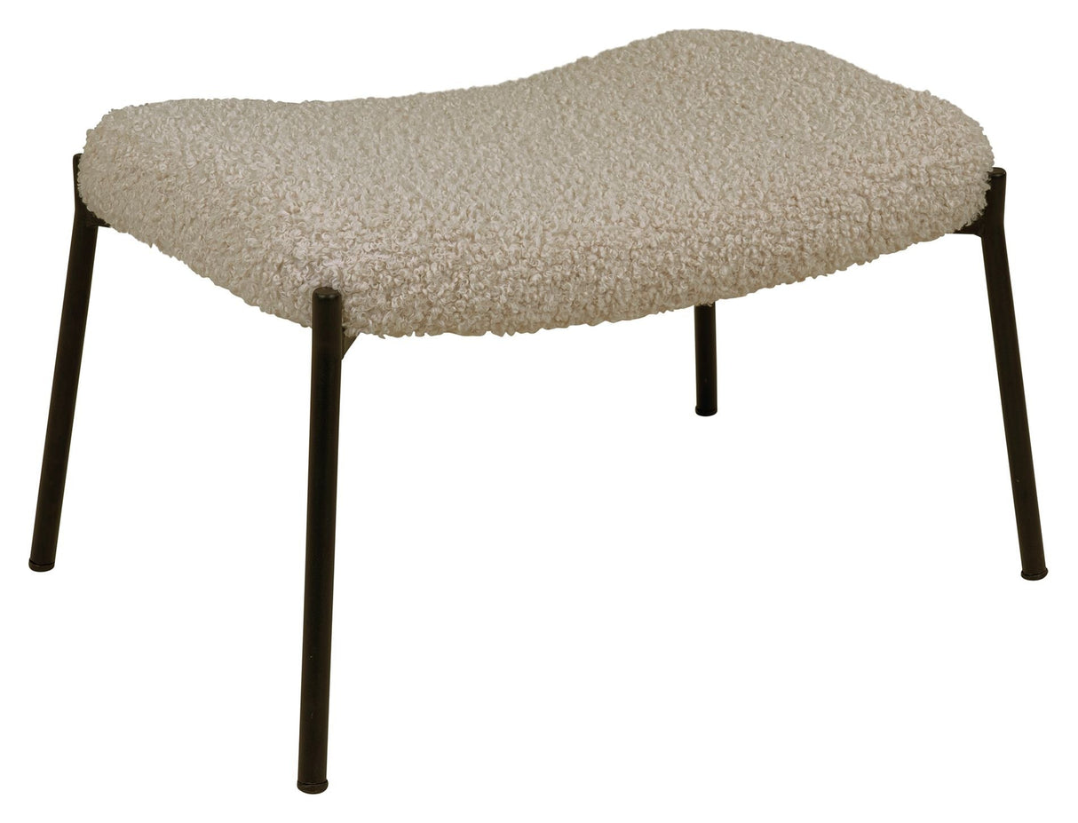 Glasgow Footstool, Beige Teddy