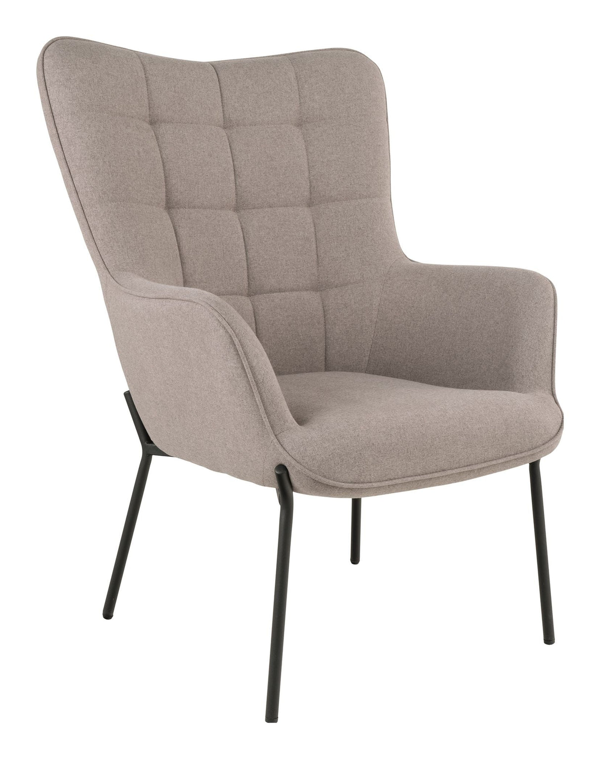 Glasgow Armchair, Stone with black legs