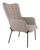 Glasgow Armchair, Stone with black legs