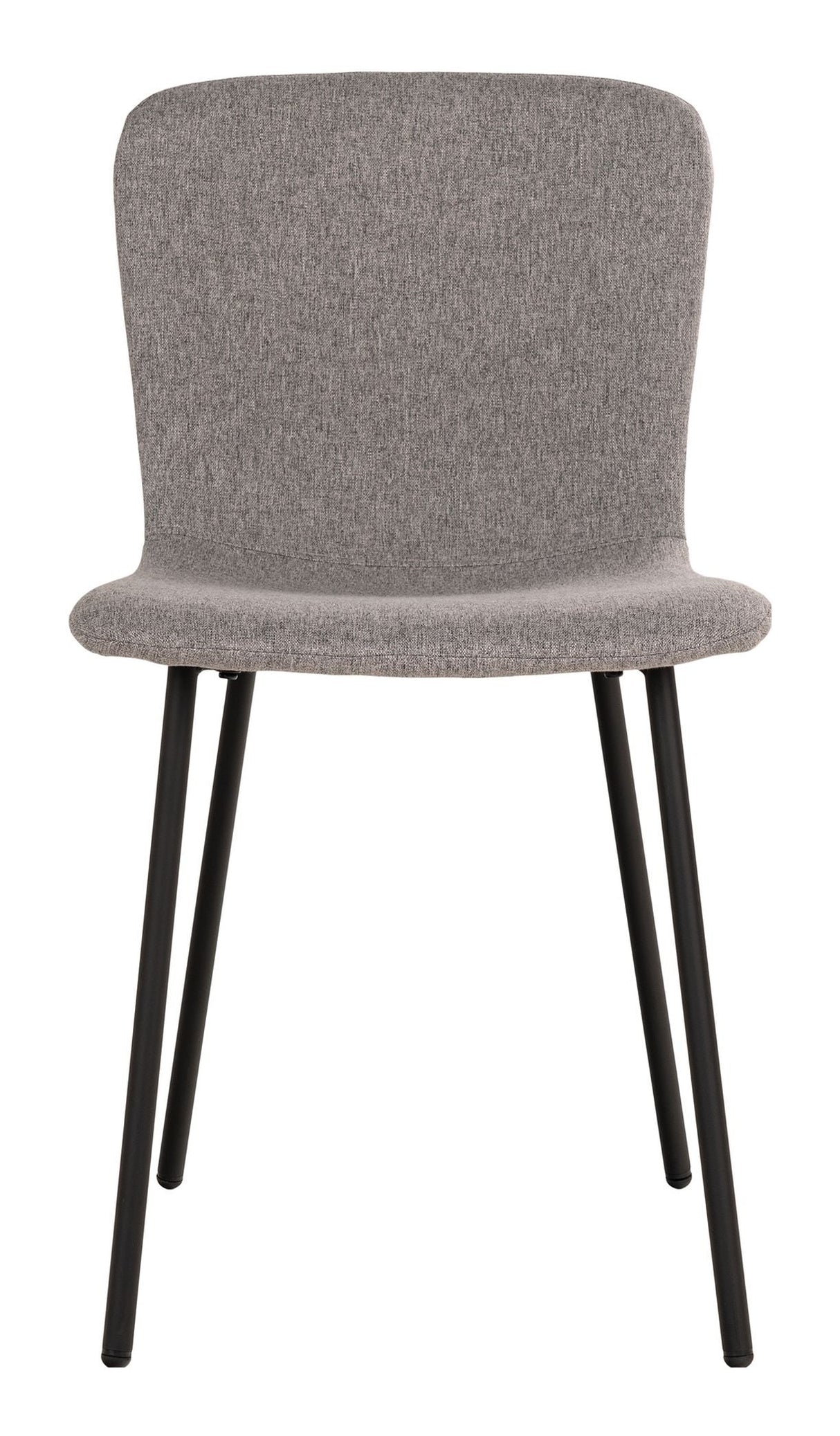 Halden Dining chair, light gray with black legs