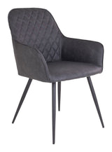 Harbo Dining chair, dark gray PU