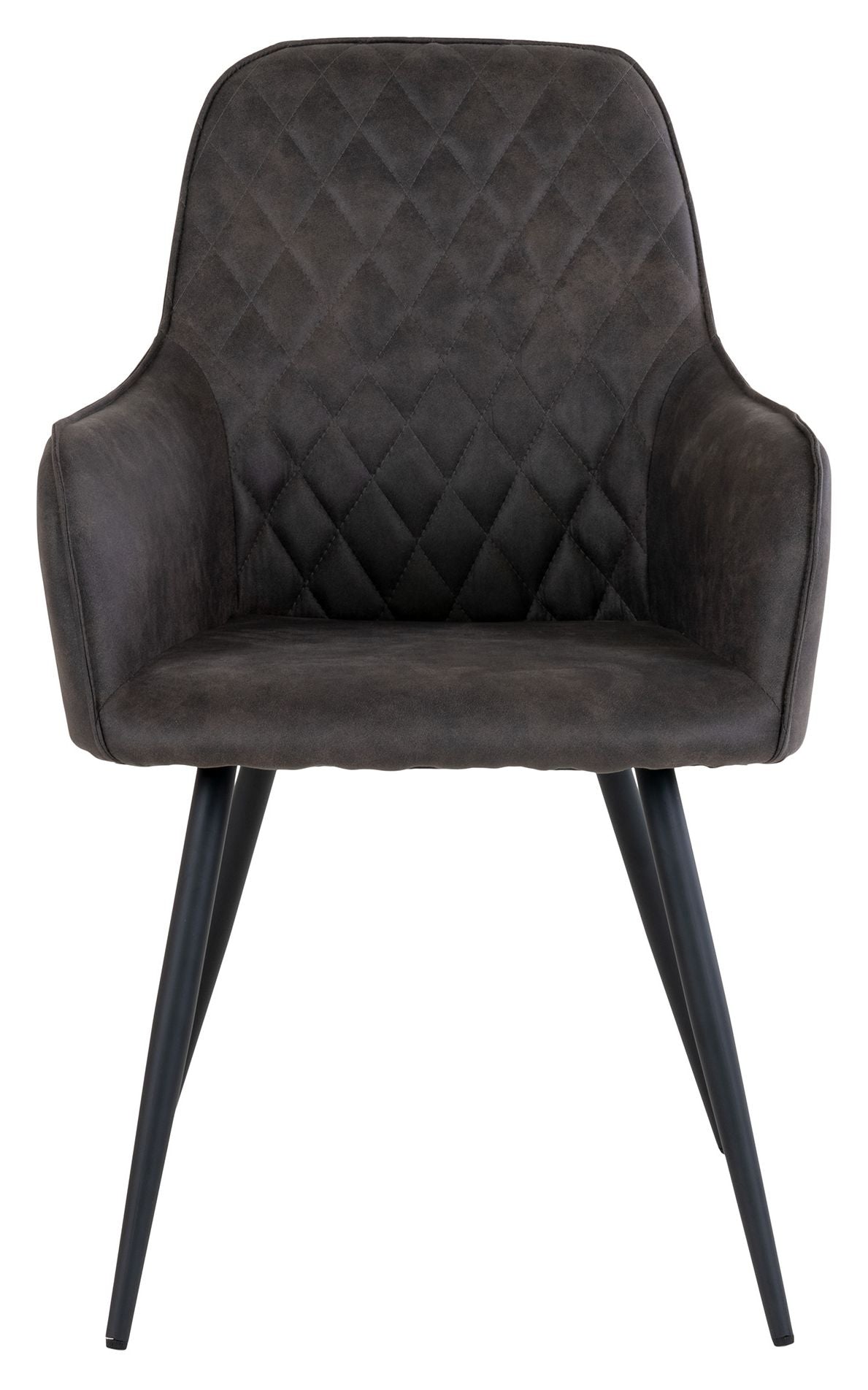 Harbo Dining chair, Dark gray microfiber