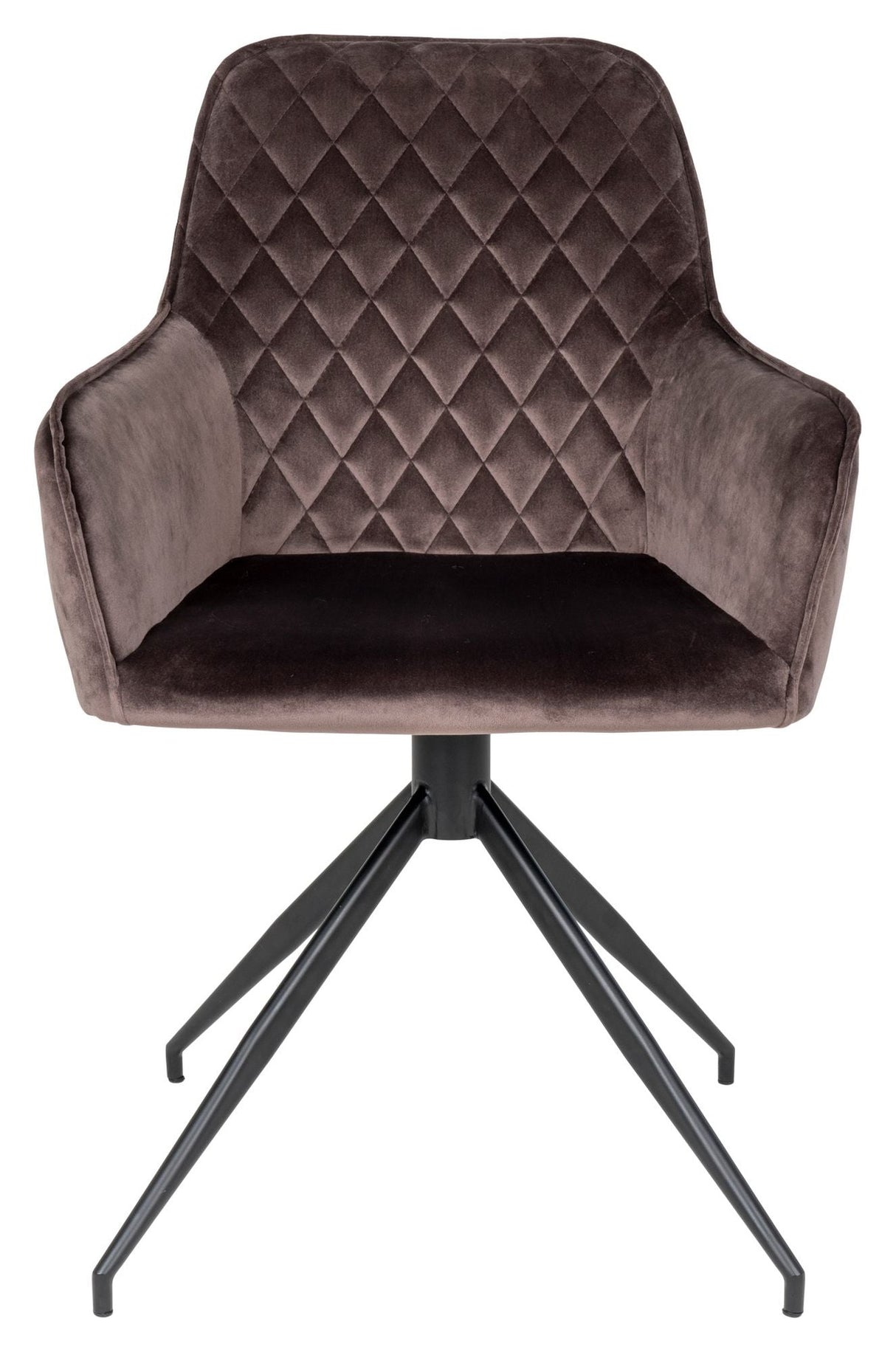 Harbo Dining chair with swivel foot, Mushroom Velour