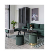 Lido 2.5-pers. Sofa, Dark Green Velvet