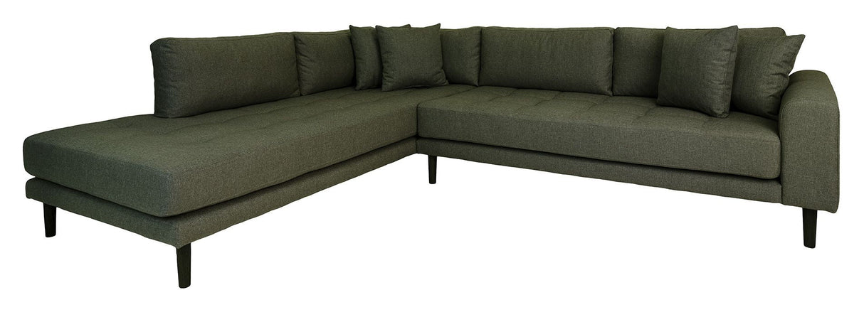 Lido Corner sofa open end, left facing, Olive green