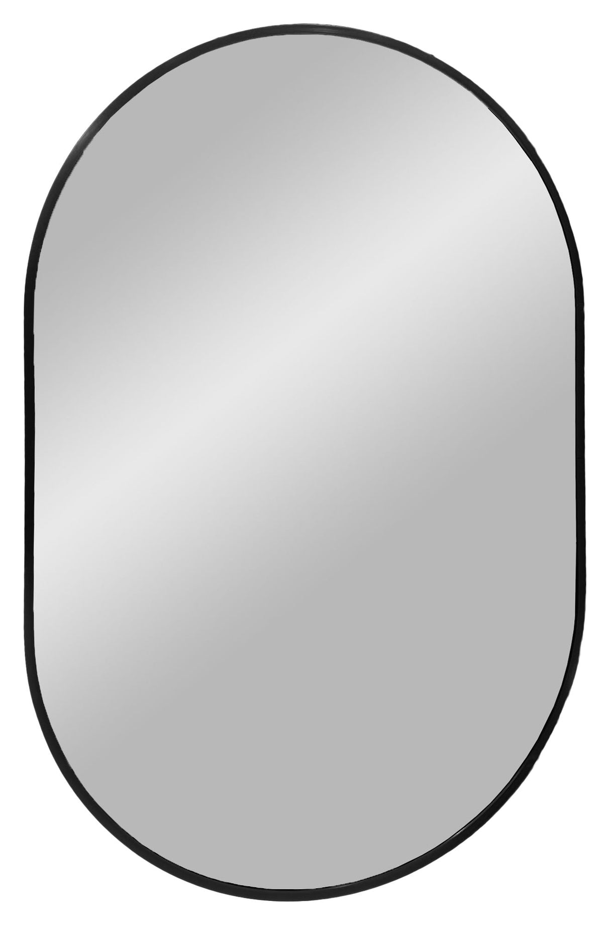 Madrid Oval mirror 50x80, frame in black