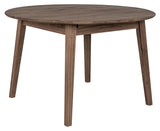 Metz Dining table, Smoked and oiled oak