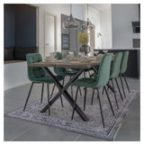 Middelfart Dining Chair, Dark Green Velvet