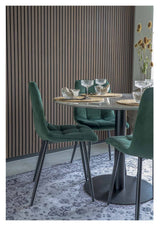 Middelfart Dining Chair, Dark Green Velvet