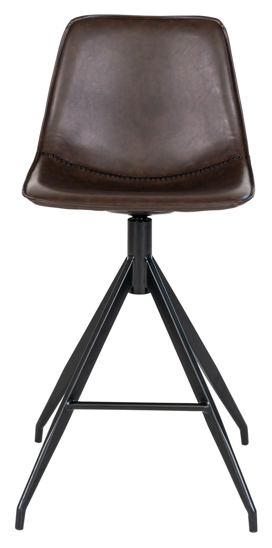 Monaco Bar stool, Brown leather