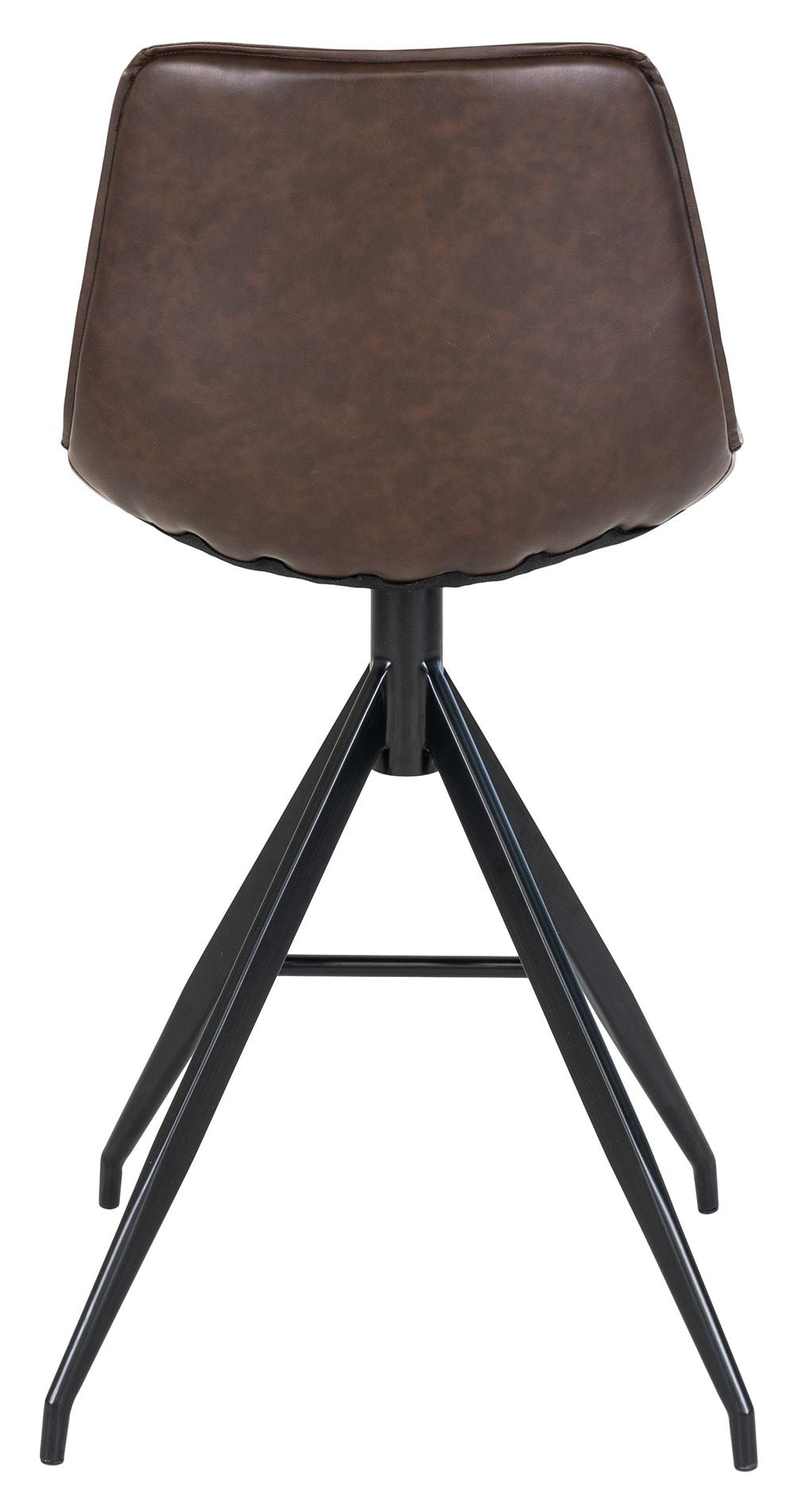 Monaco Bar stool, Brown leather