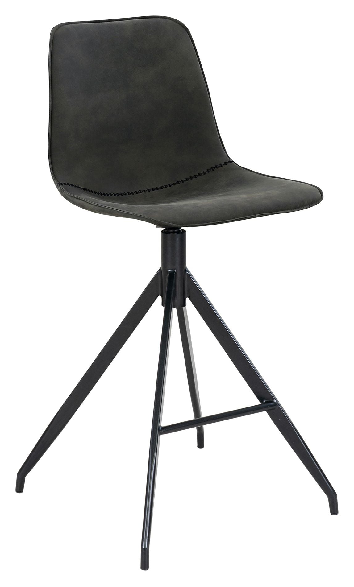 Monaco Barstool, Gray microfiber