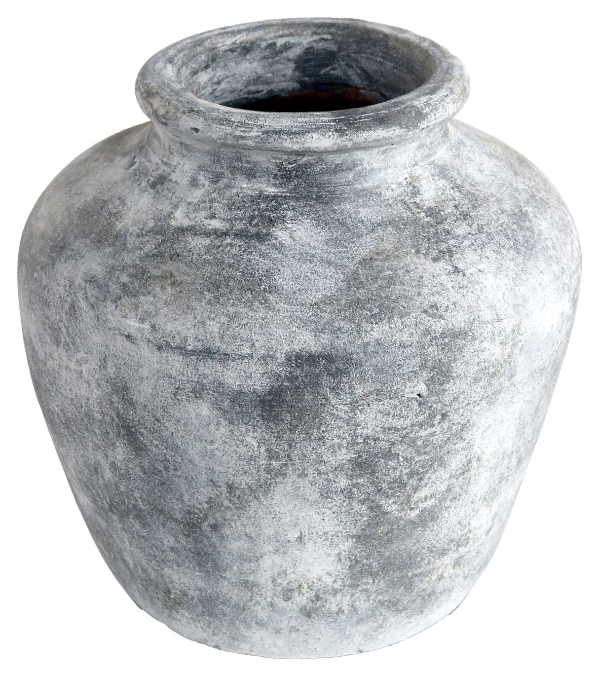 Santo Jar, Antique Light Gray Terracotta