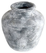 Santo Jar, Antique Light Gray Terracotta