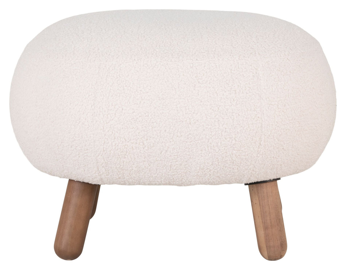 Savona Foot stool, Artificial lambskin