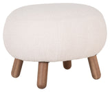 Savona Foot stool, Artificial lambskin