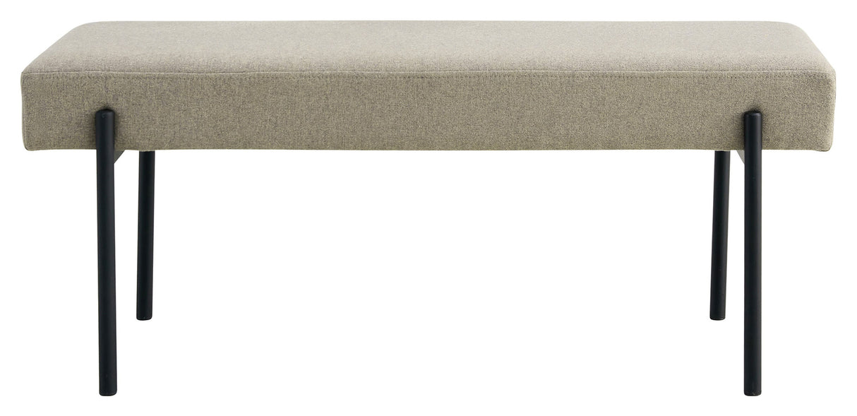 Swindon Bench 100x36x42.5, Sand w. black legs